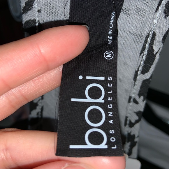 Bobi Leopard Slub Romper in Grey –– NWT - Picture 15 of 17